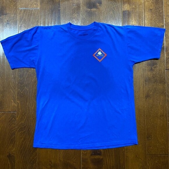 Union Line Atlanta Georgia Labor Day USA Eagle Workers Blue T-Shirt Men's XL - Picture 3 of 8